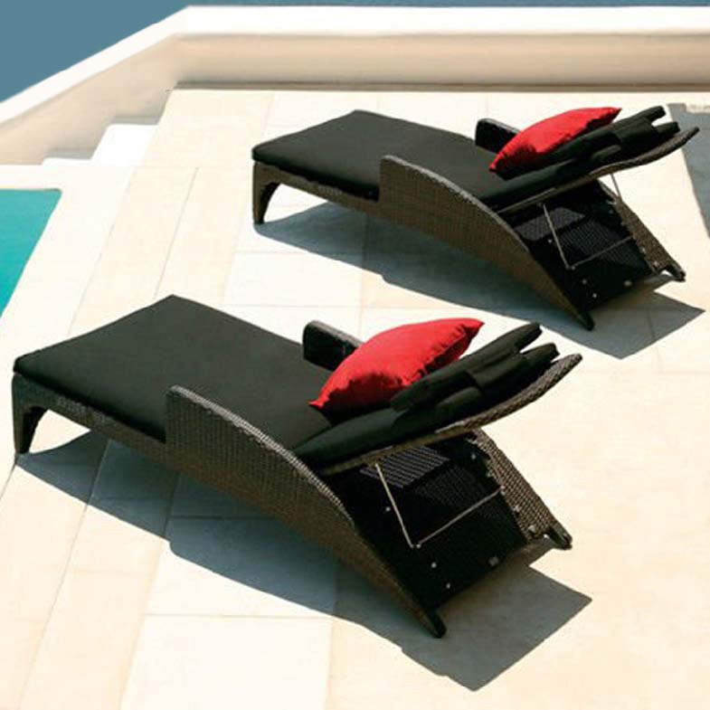 giường nằm bể bơi nhựa giả mây JLM275-1